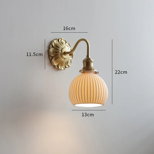 applique led verre gris fumé cuivre moderne intérieur - vue 15 sur 23