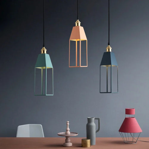 Modern Pendant Lamp Creative Nordic Style Macaron E27 Hanging Dining Living Bedroom Bedside Bar Table Kitchen Island Decor Light - vue 2 sur 12
