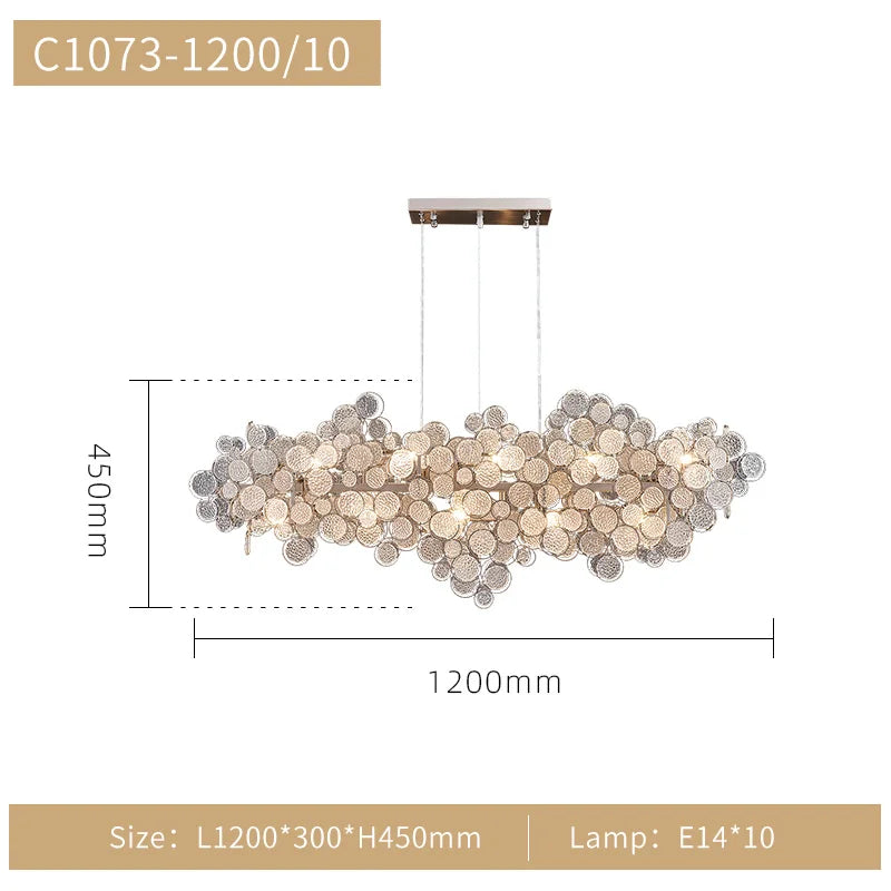 2023 Light Luxury LED Ceiling Chandelier Trend Villa Living Dining Room Pendant Lamp Modern Lustre Bedroom Hanging Light Fixture - vue 13 sur 13