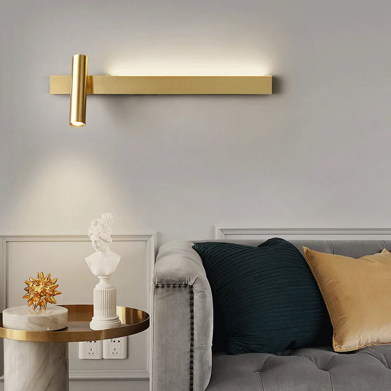 applique murale moderne en cuivre pour un éclairage créatif et luxueux - vue 5 sur 14