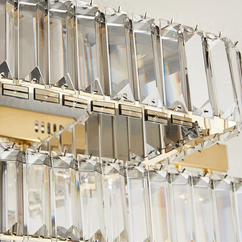 plafonnier Salon de luxe Smart Led moderne Hall brillant K9 cristal éclairage à la maison décoratifs