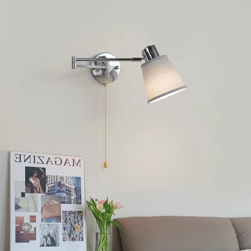 applique murale télescopique moderne lampe de lecture pliable minimaliste - vue 3 sur 17