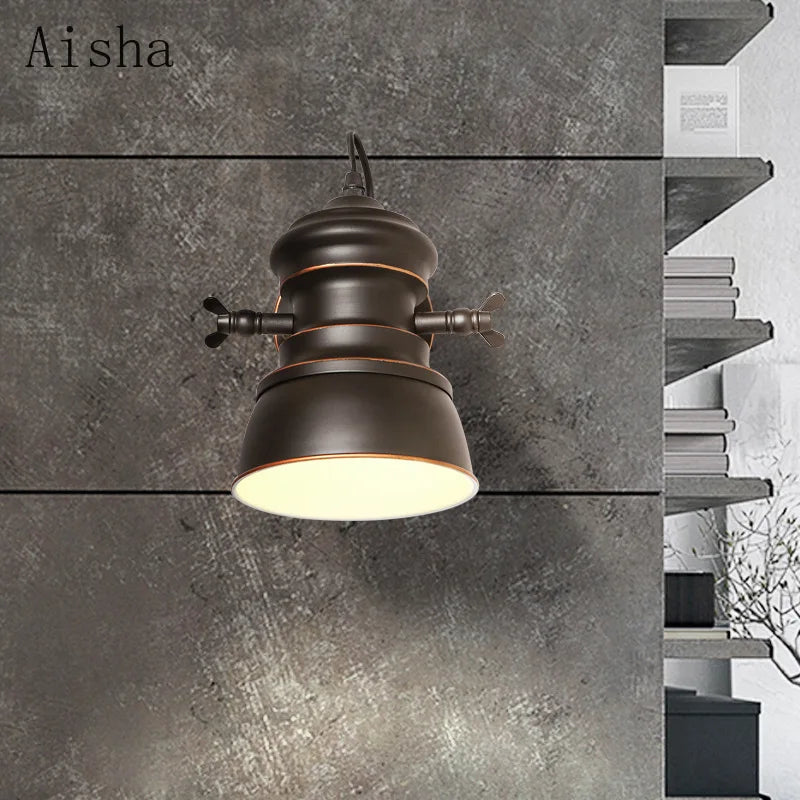 applique murale rétro style industriel pour intérieur créatif - vue 8 sur 7