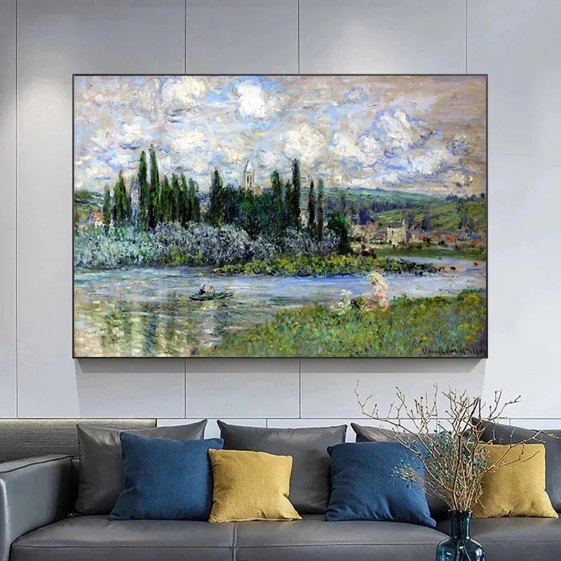 peintures impressionnistes célèbres de claude monet décor mural