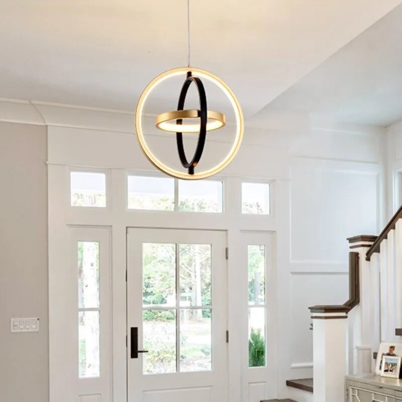Suspension LED en forme de cercle rotatif - vue 5 sur 11