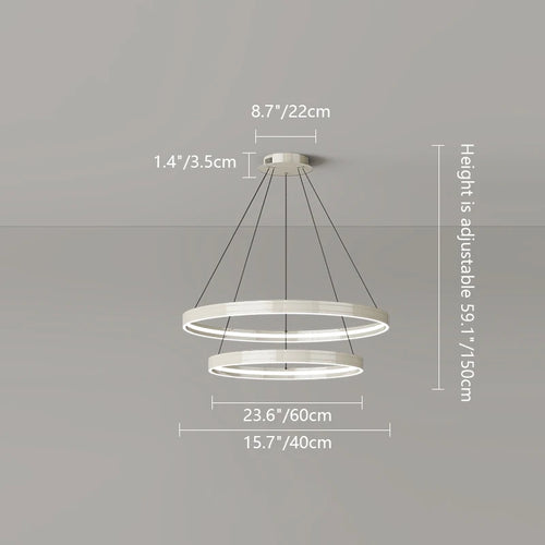 lustre moderne en métal pour éclairage intérieur élégant - vue 12 sur 16