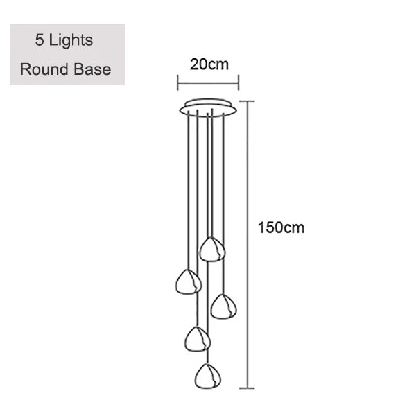 suspension design en cristal pour un éclairage moderne élégant - vue 14 sur 15