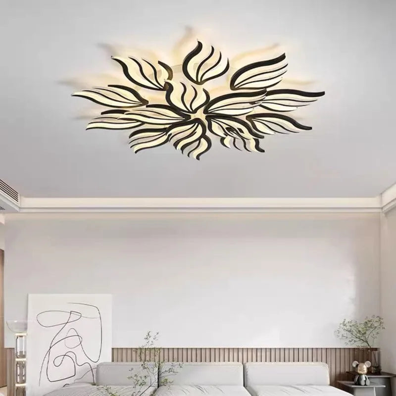 Plafond moderne à LEDs lampe chambre panneau plafonnier RC-dimmable luminaires salon éclairage intérieur salle à manger chambre cuisine