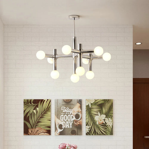lustre de style bauhaus rétro pour intérieur élégant - vue 4 sur 7