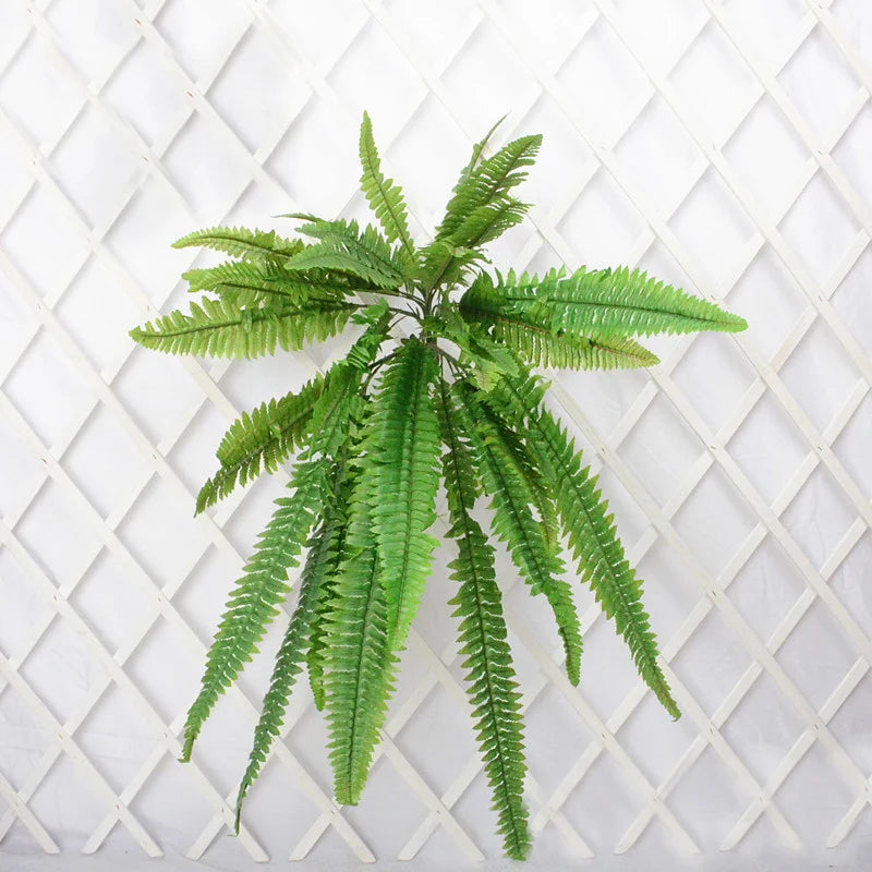 plantes artificielles suspendues grandes plantes tropicales en rotin décoratives - vue 10 sur 11