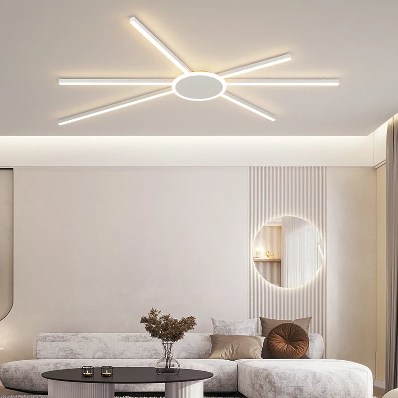 plafonnier LED décoratif géométrique pour intérieur moderne - vue 3 sur 12