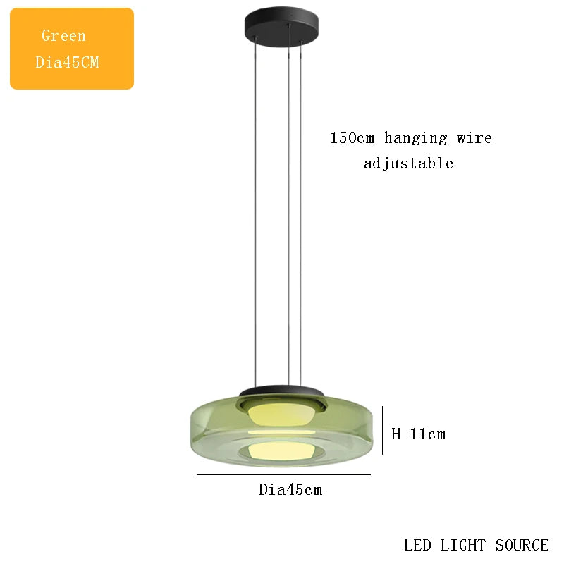 suspension design en verre série levels pour décoration moderne - vue 15 sur 24