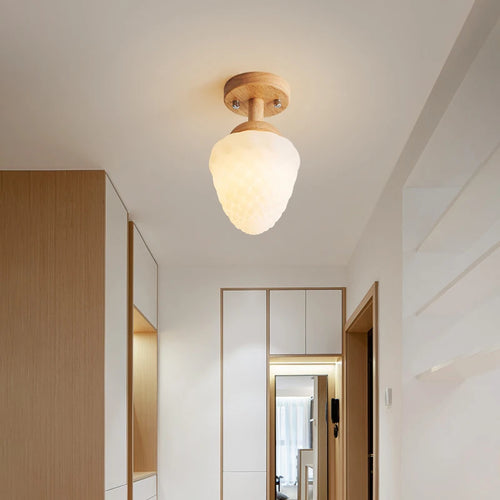 lustre bois simple art créatif pour enfants style français moderne - vue 6 sur 13