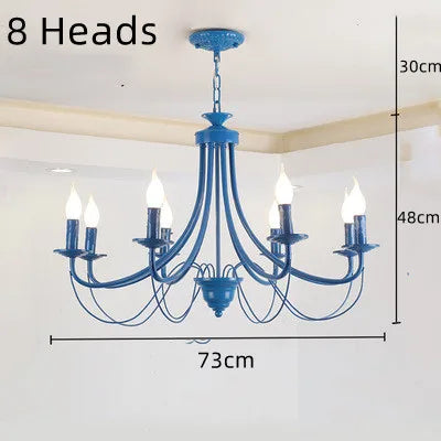 lustre en fer forgé noir et blanc design intérieur moderne - vue 18 sur 23