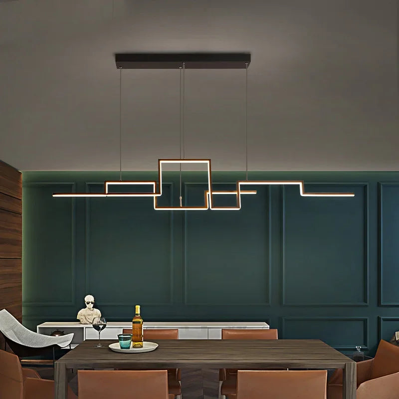 LED Pendant Light Fixture With Modern Design, Adjustable For Indoor And Home Decoration, Living Room, Bedroom, And Lobby Pendant - vue 2 sur 9