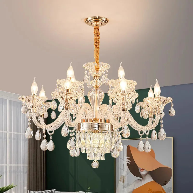 lustre en cristal design pour un éclairage élégant et raffiné - vue 5 sur 16