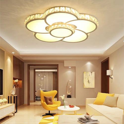 plafonnier led design moderne simple éclairage décoratif fleur chaude romantique - vue 2 sur 9