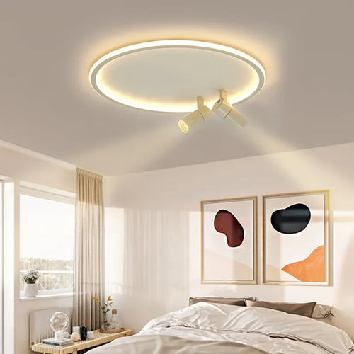 Plafonnier moderne LED avec spots