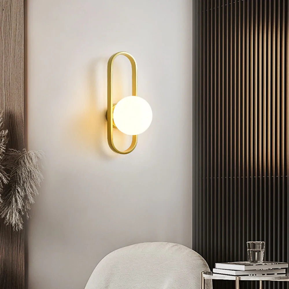 applique murale led de luxe minimalistes modernes d'intérieur - vue 3 sur 12