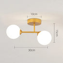 led plafonnier décor intérieur chambre salon couloir boule nordique