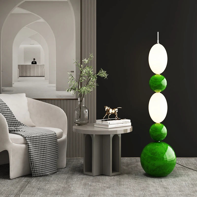 lampadaire crème nordique créatif pour décoration d'intérieur moderne - vue 7 sur 10