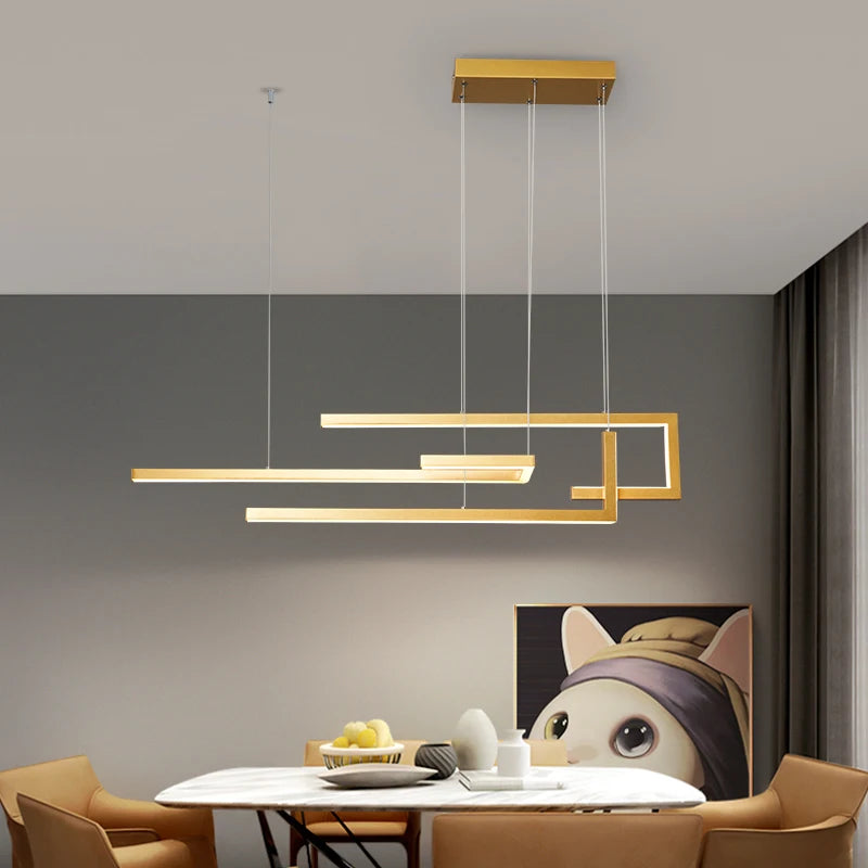 lustre suspendu moderne connecté pour maison intelligente - vue 4 sur 10