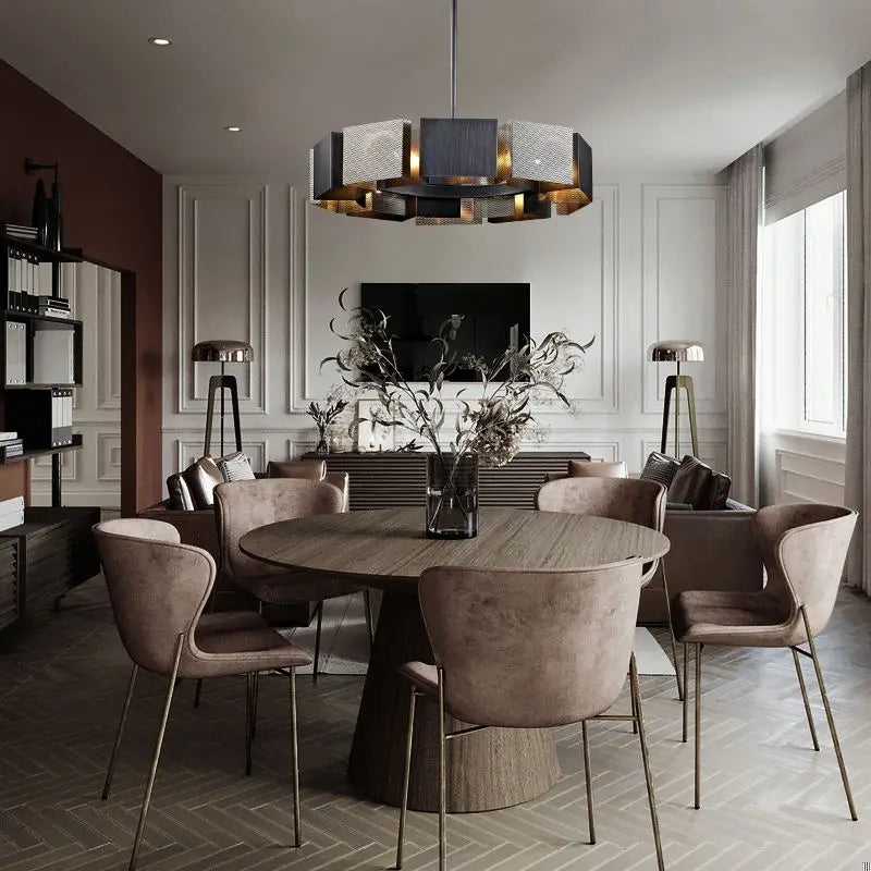 lustre moderne à LED pour décoration intérieure élégante - vue 3 sur 10