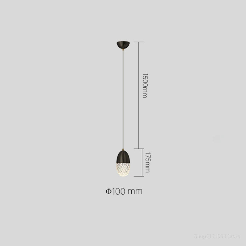 lampe de chevet nordique moderne led pour restaurant et bar - vue 8 sur 8