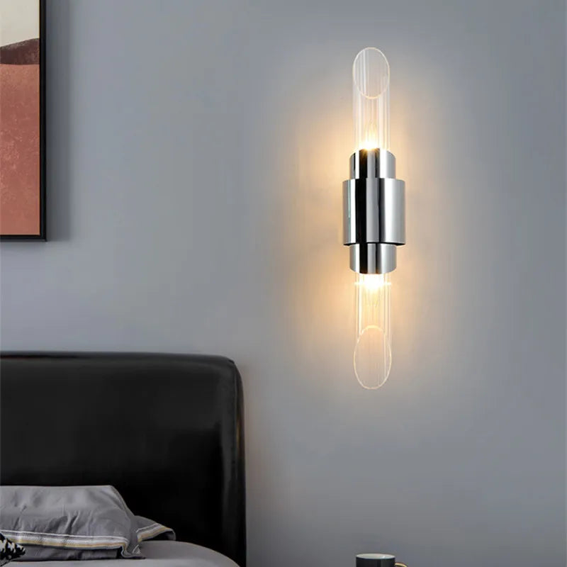 Applique murale moderne en or chromé - vue 5 sur 8