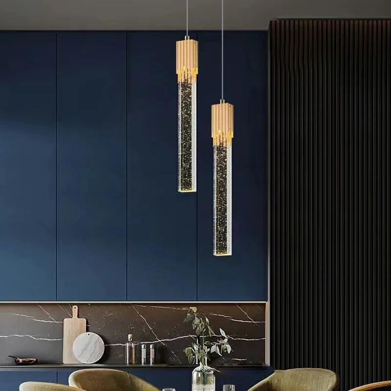 Suspension modernes chambre de luxe Led cristal lampe nordique décoration lampes suspendues pour plafond chambre décor plafonnier