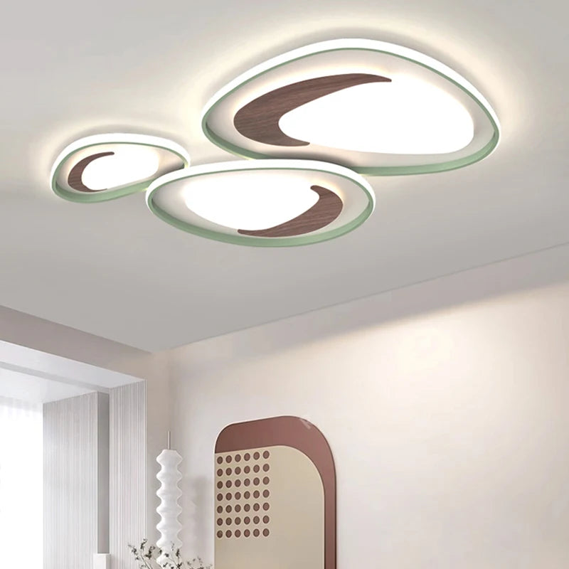 lustre nordique en bois pour éclairage intérieur décoratif