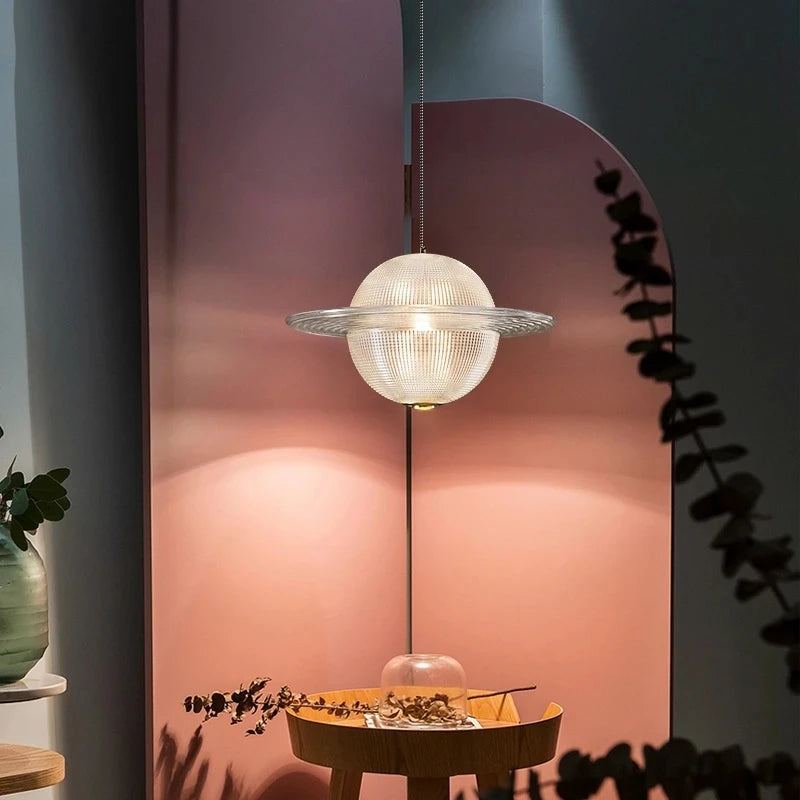 suspension en verre design pour cuisine restaurant et bar - vue 4 sur 12