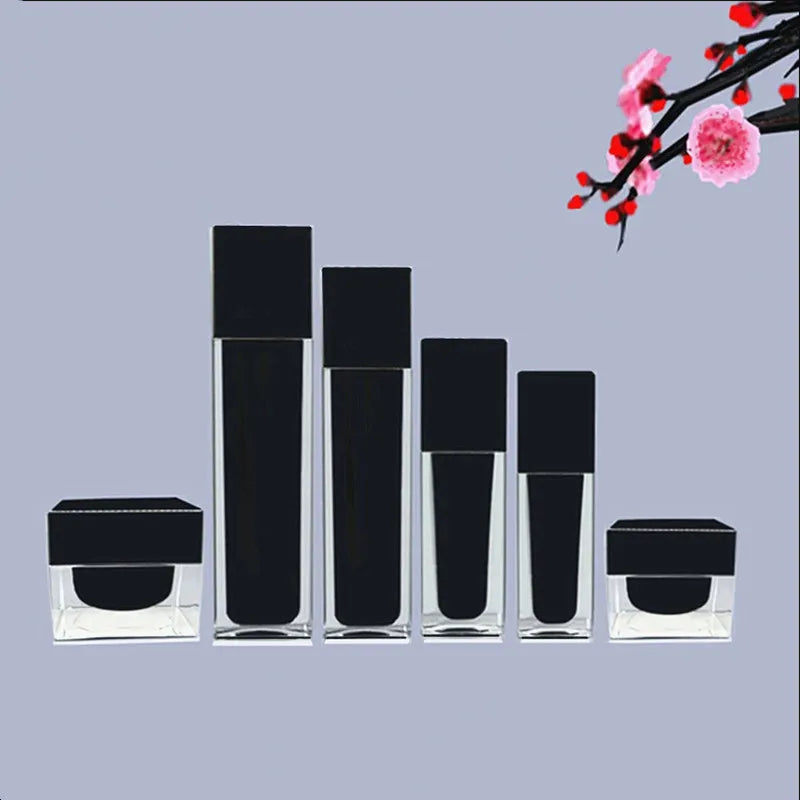 pot en acrylique carré rechargeable pour crème cosmétique - vue 3 sur 28