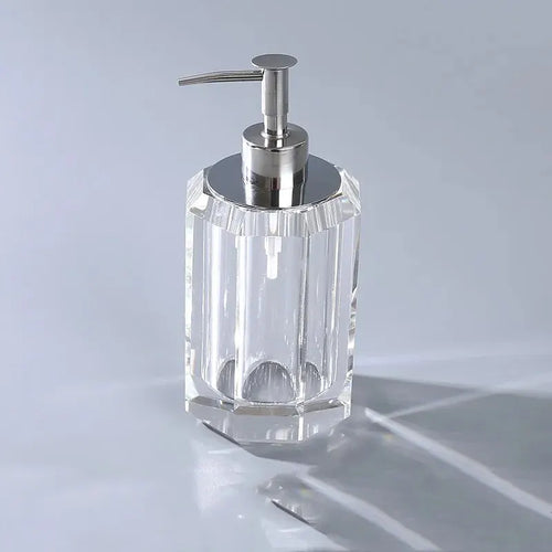 distributeur de savon liquide en cristal transparent pour salle de bain - vue 7 sur 6