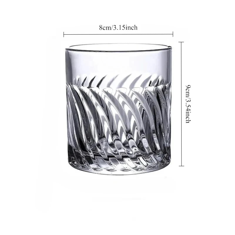Verre créatif hockey glace fond épais cocktail whisky