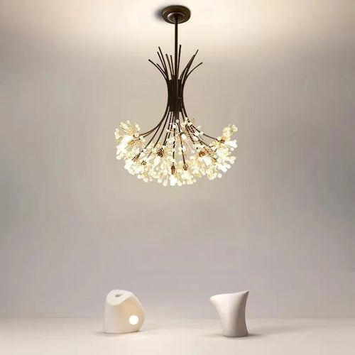 suspension en cristal de pissenlit pour ambiance moderne - vue 5 sur 12