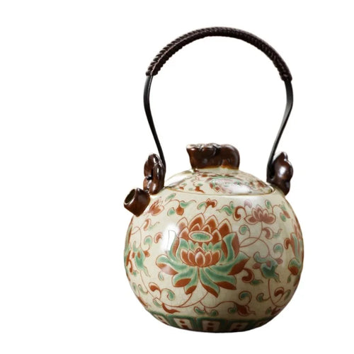 Théière chinoise lotus en porcelaine service kung fu