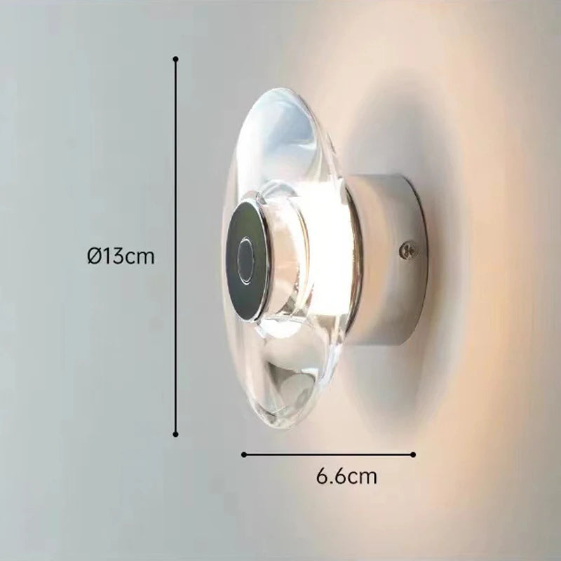 applique murale led en cristal pour décoration intérieure élégante - vue 5 sur 6