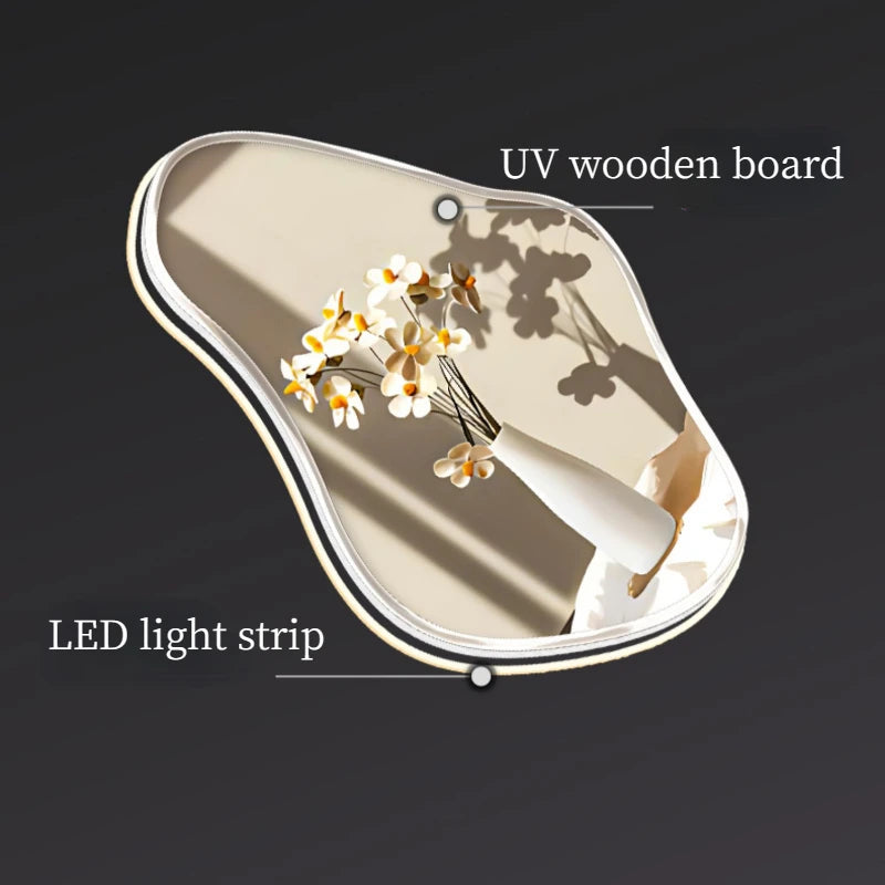 applique murale led minimaliste télécommande design nordique décorative - vue 5 sur 10