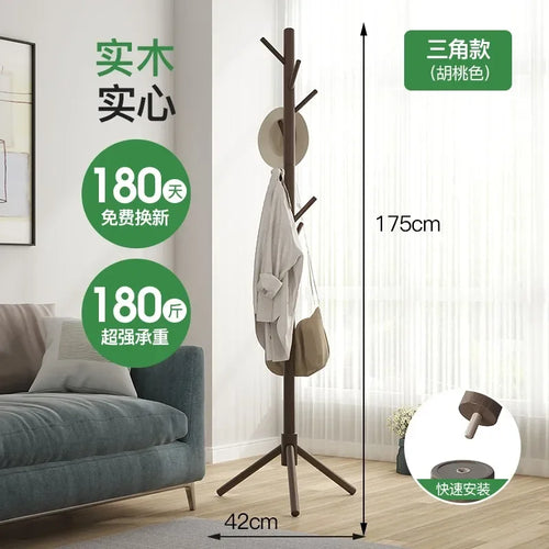 porte-manteau en bois pour chaussures et vêtements d'extérieur - vue 8 sur 15