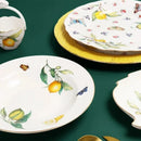 Assiette en céramique style européen motif citron