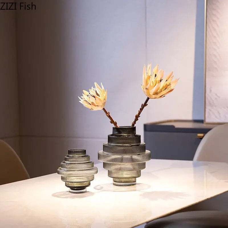vase en verre pour fleurs hydroponiques décoration moderne et originale - vue 6 sur 14