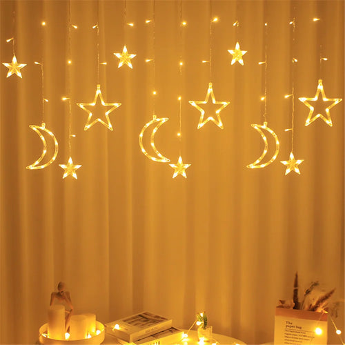 guirlande lumineuse rideau 138 led décorative pour Noël et fêtes