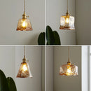 suspension moderne en verre avec led pour décoration intérieure