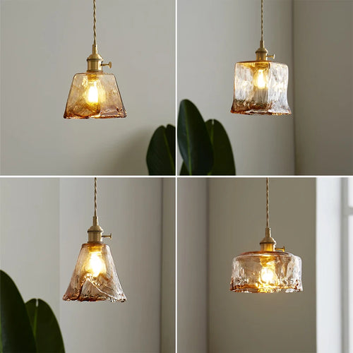 suspension moderne en verre led pour décoration intérieure - vue 2 sur 20