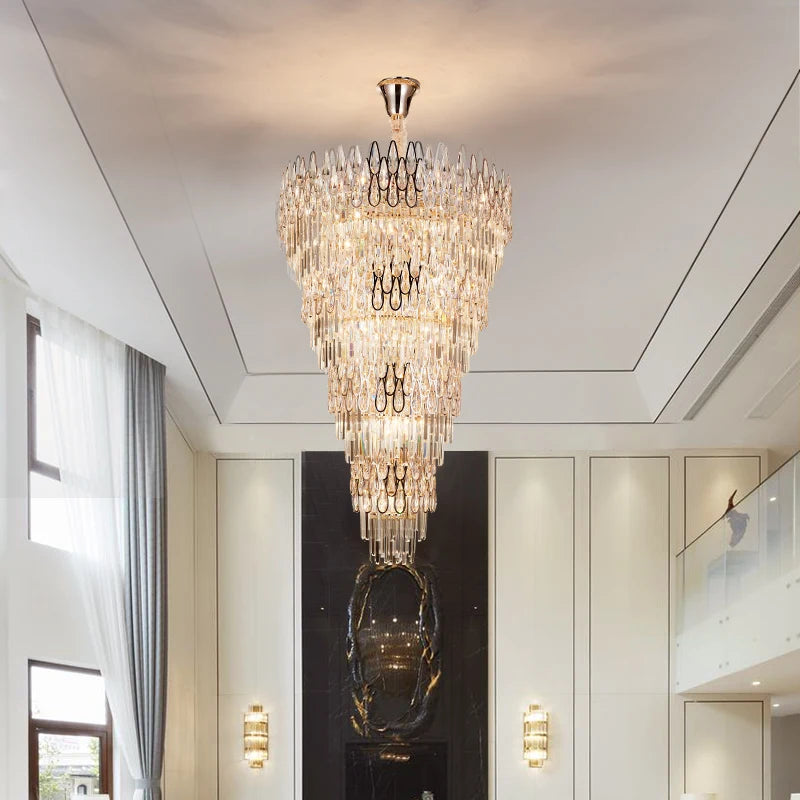 lustre en cristal pour un éclairage élégant et moderne - vue 3 sur 10