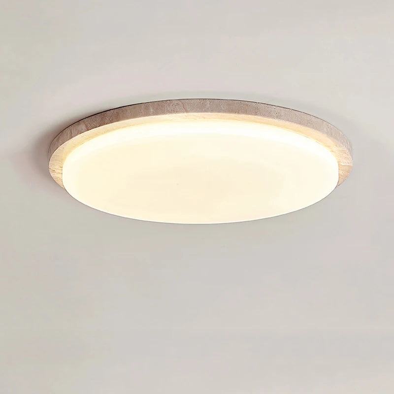 plafonnier led travertin crème modernité décoratif plafond salon restaurant
