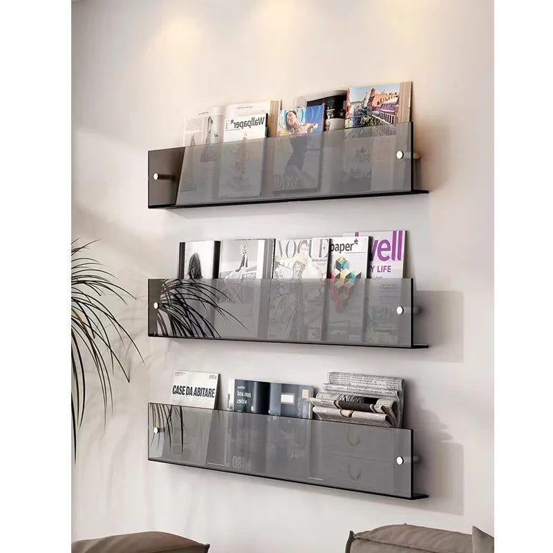 étagère murale créative pour magazines et livres décoratifs