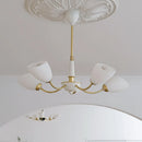 lustre moderne design nordique vintage en verre à LED