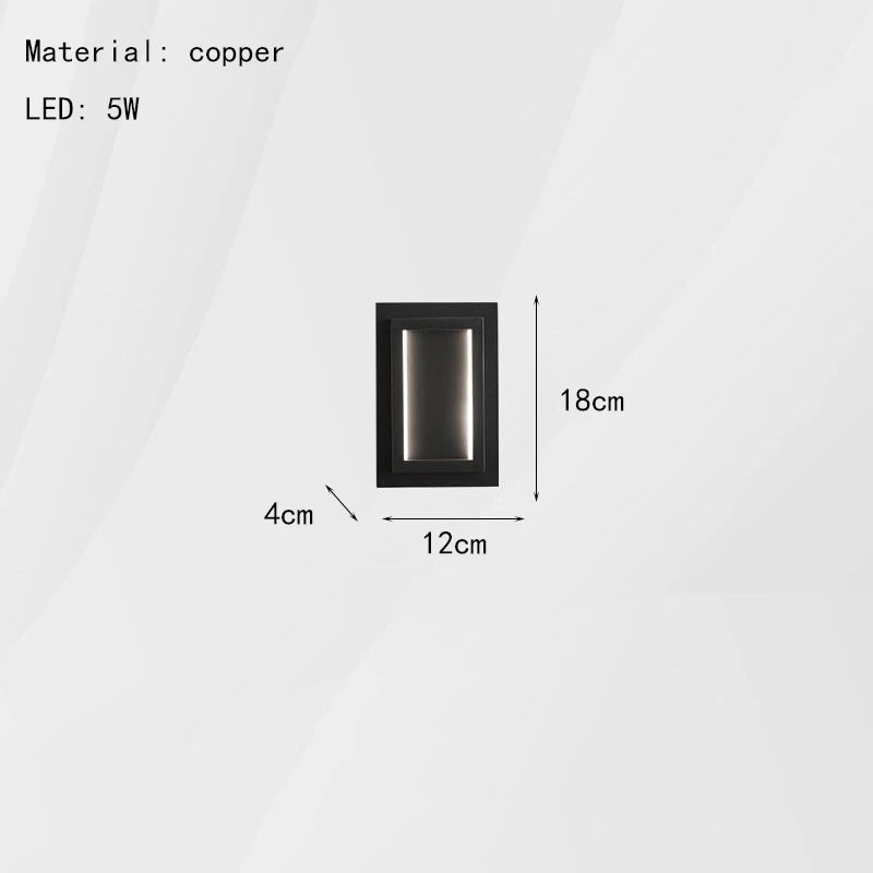 applique murale led en cuivre pour décoration intérieure élégante - vue 8 sur 8